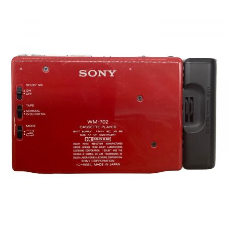 SONY (ソニー) カセットテープWALKMAN ジャンク品 WM-702 ■