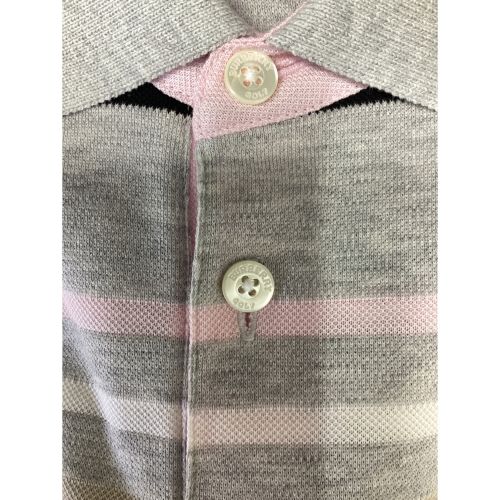 BURBERRY GOLF (バーバリーゴルフ) ゴルフウェア(トップス) メンズ SIZE M グレー×ピンク