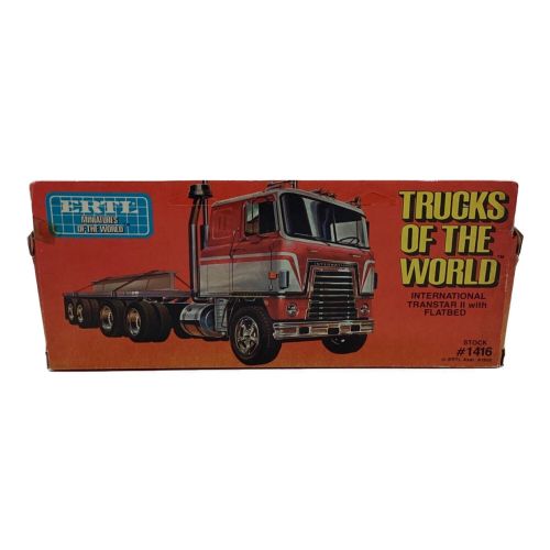 ERTL (アーテル) ミニカー TRANSTAR Ⅱ WITH FLATBED TRUCKS OF THE WORLD