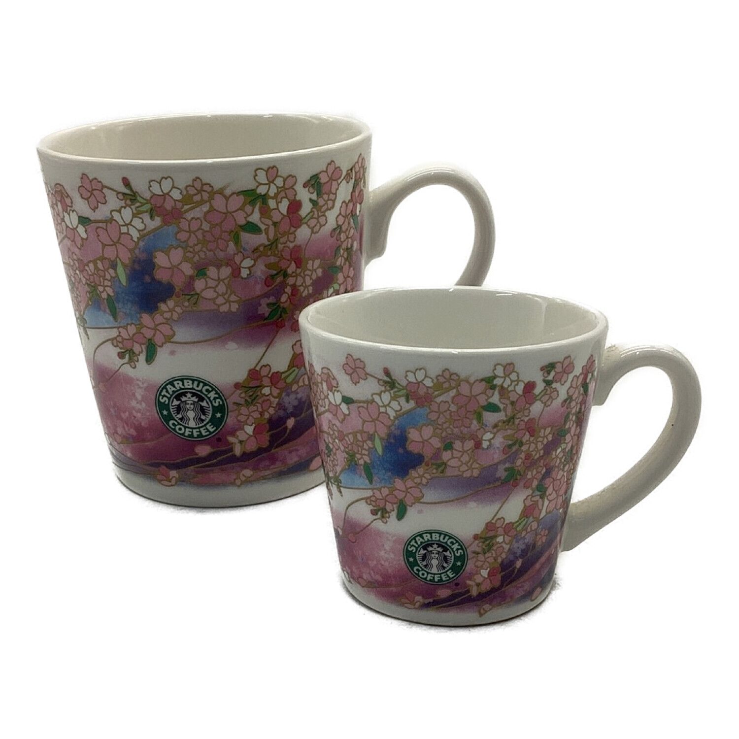 STARBUCKS COFFEE (スターバックスコーヒー) マグカップ 旧ロゴ 桜 2P