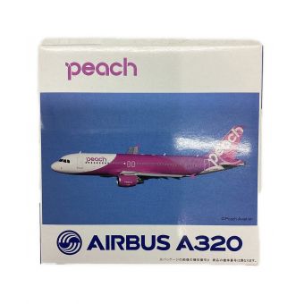 クロスウイング 飛行機フィギュア peach AIRBUS A320