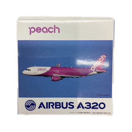 クロスウイング 飛行機フィギュア peach AIRBUS A320