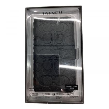 COACH (コーチ) iPhoneケース 6.1インチ 手帳型 ブラック
