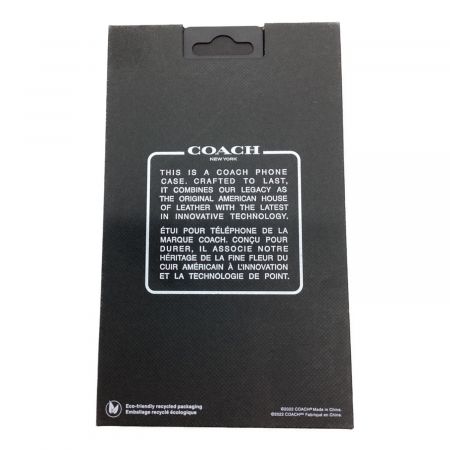 COACH (コーチ) iPhoneケース 6.1インチ 手帳型 ブラック
