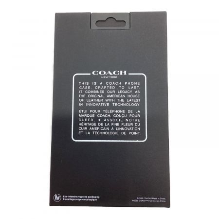 COACH (コーチ) iPhoneケース 6.7インチ 手帳型 ブラック