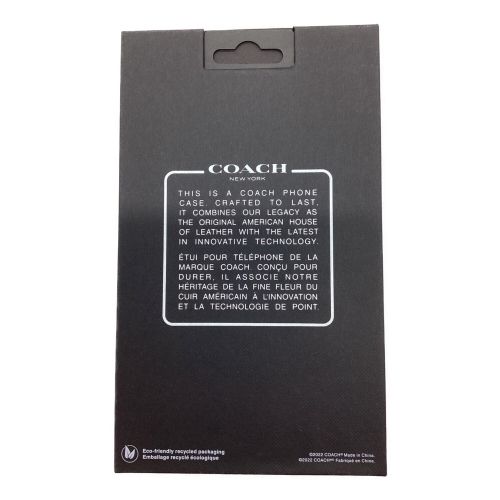 COACH (コーチ) iPhoneケース 6.7インチ ブラック｜トレファクONLINE