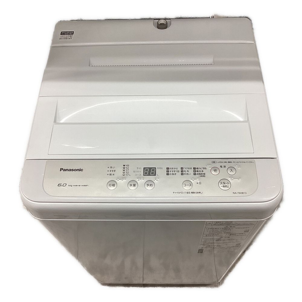 洗濯機 Panasonic 2020年製 6.0kg NA-F60B13-