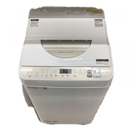 SHARP (シャープ) 縦型洗濯乾燥機 ヘコミ有 5.0kg ES-T5DBK-N 2020年製 クリーニング済