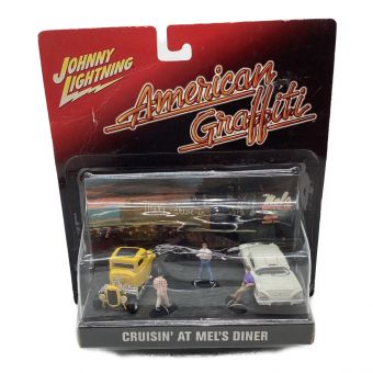 JOHNNY LIGHTNING (ジョニーライトニング) ミニカー パッケージダメージ有り アメリカングラフィティ CRUISIN AT MELS DINER