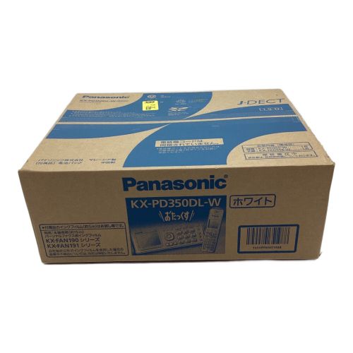 Panasonic (パナソニック) FAX付電話機 KX-PD350DL-W ー