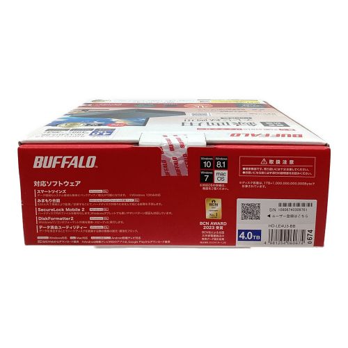 BUFFALO (バッファロー) 外付けHDD HD-LE4U3-BB