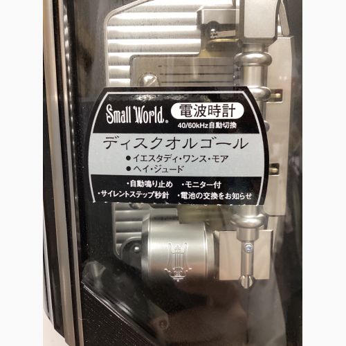 small world (スモールワールド) ディスクオルゴール掛時計 ブラック 電波時計 4MN456RH