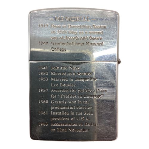 JOHN・F・KENNEDY COIN ZIPPO 2624/3000 93年製