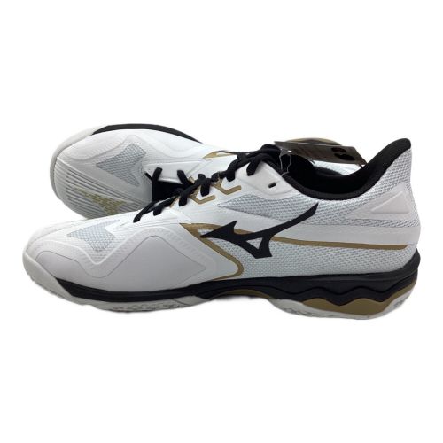 MIZUNO (ミズノ) ソフトテニスシューズ メンズ SIZE 28cm ホワイト ウエーブエクシードライト