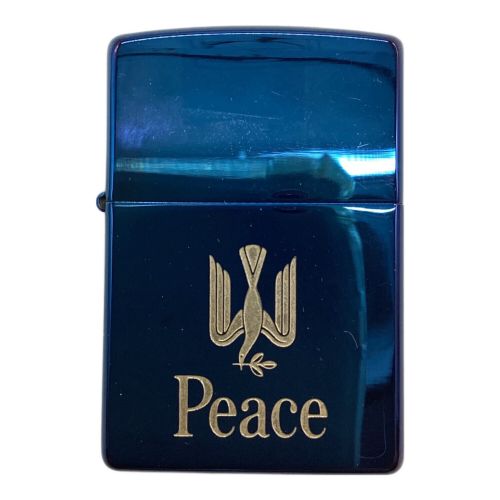 PEACE (ピース) ZIPPO ブルーチタン 2001