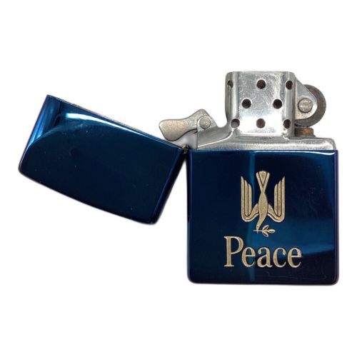 PEACE (ピース) ZIPPO ブルーチタン 2001