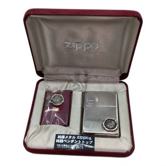 ZIPPO クレストデザイン 2001年製 純銀メダル・ペンダントトップ