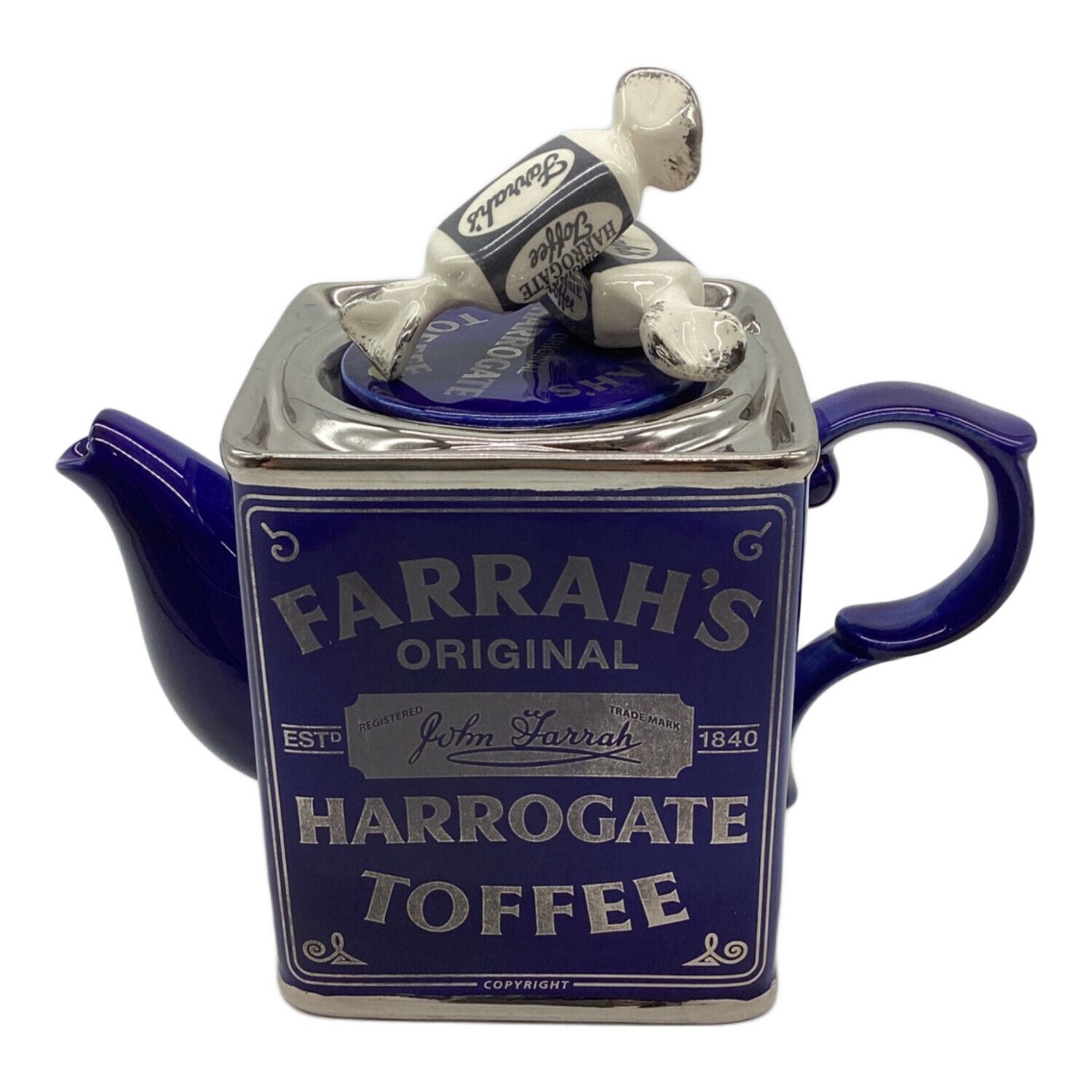 The Teapottery (ティーポッタリー) インテリア小物 ティーポット Farrahs Harrogate Toffee  Tin｜トレファクONLINE