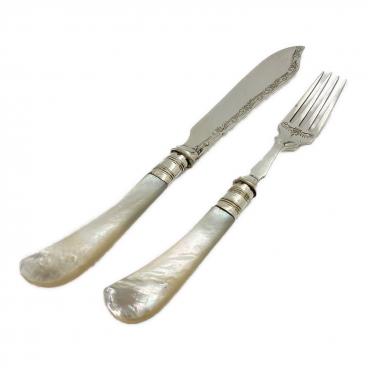 ★ アンティーク　ナイフ　& フォーク　★ カトラリー　バター　ビンテージ ☆ アンティーク ナイフ & フォーク ☆ カトラリー バター ビンテージ