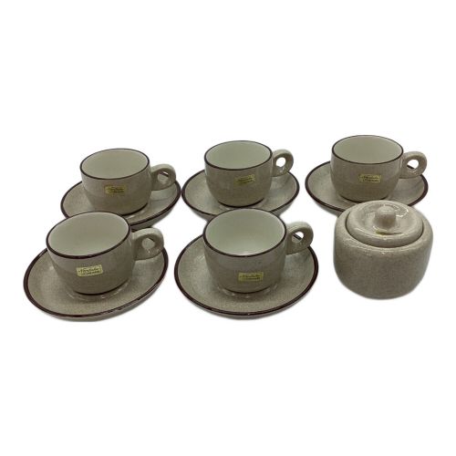 Noritake (ノリタケ) カップ&ソーサー stone ware 5Pセット