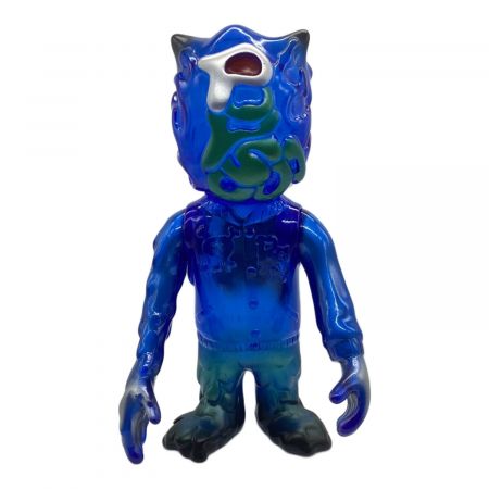 ポップソーダ PopSoda リアルヘッド RealHead ソフビ フィギュア ポップソーダ ソフビフィギュア クリアブルー成型 リアルヘッド