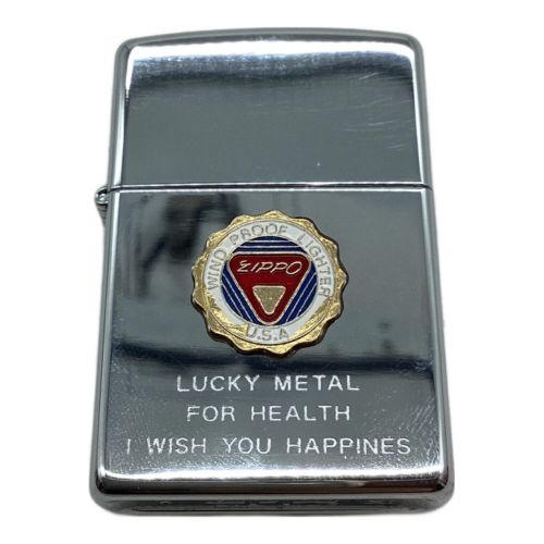 ZIPPO ロゴ LUCKY METAL 1995