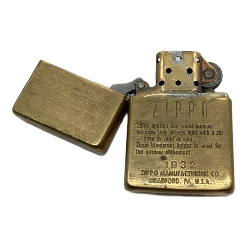 ZIPPO ロゴ 1932 刻印削れのため年式不明