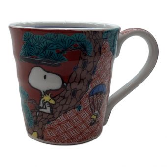 SNOOPY (スヌーピー) マグカップ 九谷焼 赤絵