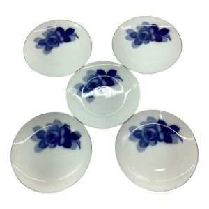 大倉陶園 (オオクラトウエン) プレート ブルーローズ(8211) 5Pセット