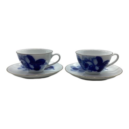 大倉陶園 (オオクラトウエン) カップ&ソーサー ブルーローズ(8211) 2Pセット