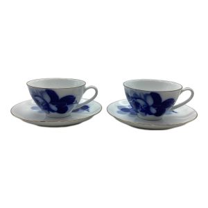大倉陶園 (オオクラトウエン) カップ&ソーサー ブルーローズ(8211) 2Pセット