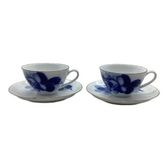 大倉陶園 (オオクラトウエン) カップ&ソーサー ブルーローズ(8211) 2Pセット