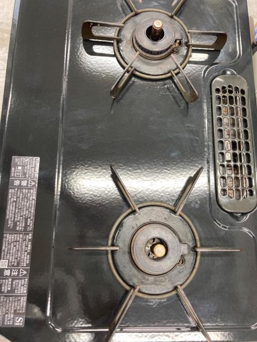 Rinnai (リンナイ) 都市ガステーブル 五徳ダメージ有 PSTGマーク有 RTE565BKR 2023年製 水なし片面焼き