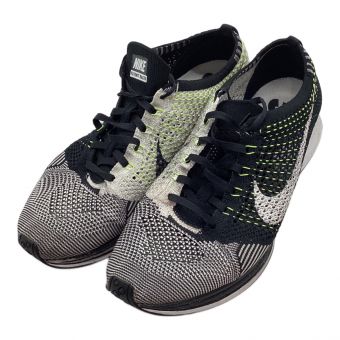NIKE (ナイキ) シューズ メンズ SIZE 28.5cm ホワイト×ブラック 526628-011 Flyknit Racer