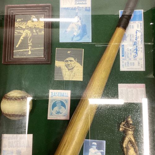 Babe Ruth（ベイブ・ルース） 壁掛けウォールインテリア ガラス額 野球グッズミニチュア