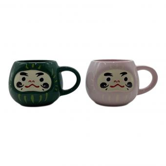 STARBUCKS COFFEE (スターバックスコーヒー) マグカップ 2020 東京オリンピック バレンタイン だるま マグカップ ペア ピンク 緑 2Pセット