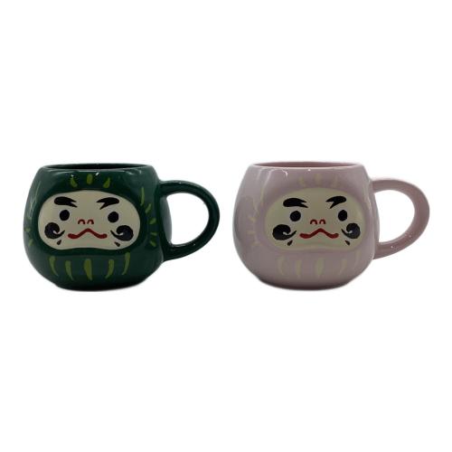 STARBUCKS COFFEE (スターバックスコーヒー) マグカップ 2020 東京オリンピック バレンタイン だるま マグカップ ペア ピンク 緑 2Pセット