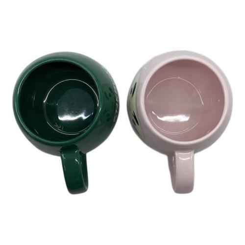 STARBUCKS COFFEE (スターバックスコーヒー) マグカップ 2020 東京オリンピック バレンタイン だるま マグカップ ペア ピンク 緑 2Pセット