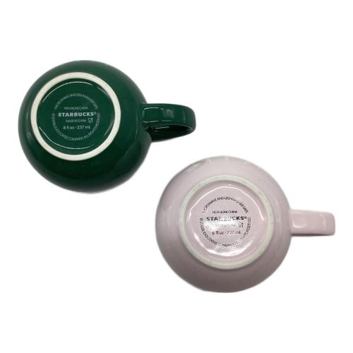 STARBUCKS COFFEE (スターバックスコーヒー) マグカップ 2020 東京オリンピック バレンタイン だるま マグカップ ペア ピンク 緑 2Pセット