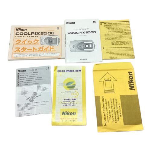 Nikon (ニコン) デジタルカメラ バッテリー不良/ジャンク品 COOLPIX3500 -