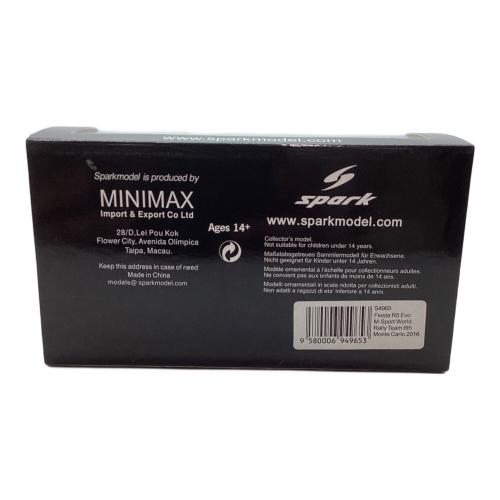 SPARK (スパーク) モデルカー 1/43 Ford Fiesta R5 WRC No.35 8th Monte Carlo 2016 M-Sport World Rally Team