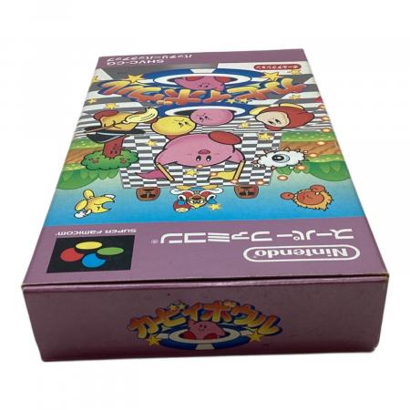 SFCソフト「カービィボウル」中古動作品の出品です。 スーパーファミコン用ソフト カービィボウル -｜トレファクONLINE