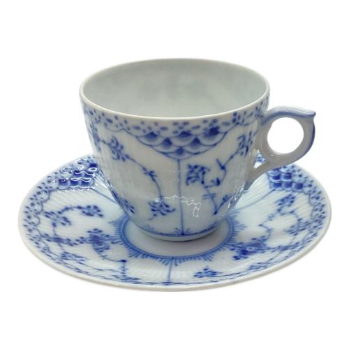 ROYAL COPENHAGEN (ロイヤル・コペンハーゲン) コーヒーカップ&ソーサー ブルーフルーテッド・ハーフレース