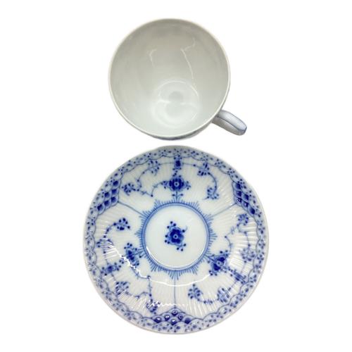 ROYAL COPENHAGEN (ロイヤル・コペンハーゲン) コーヒーカップ&ソーサー ブルーフルーテッド・ハーフレース