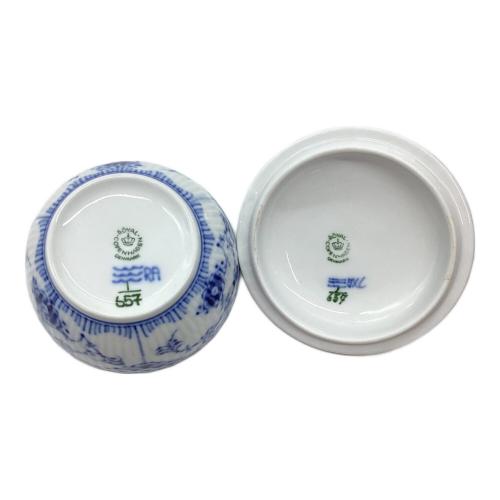 ROYAL COPENHAGEN (ロイヤル・コペンハーゲン) シュガーポット ブルーフルーテッド・ハーフレース