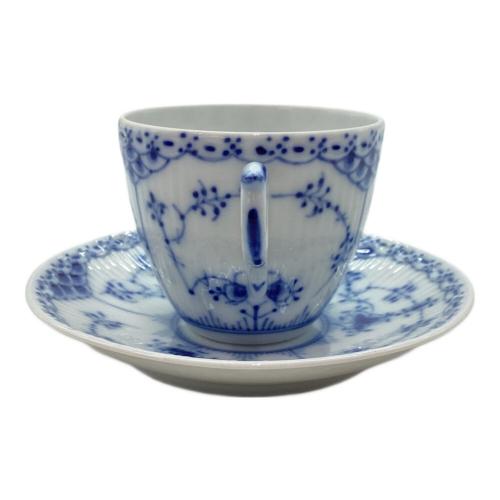 ROYAL COPENHAGEN (ロイヤル・コペンハーゲン) コーヒーカップ&ソーサー ブルーフルーテッド・ハーフレース