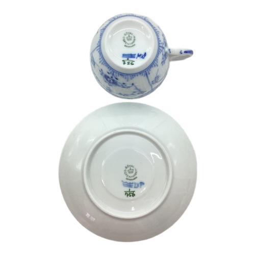 ROYAL COPENHAGEN (ロイヤル・コペンハーゲン) コーヒーカップ&ソーサー ブルーフルーテッド・ハーフレース
