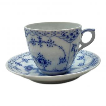 ROYAL COPENHAGEN (ロイヤル・コペンハーゲン) コーヒーカップ&ソーサー ブルーフルーテッド・ハーフレース