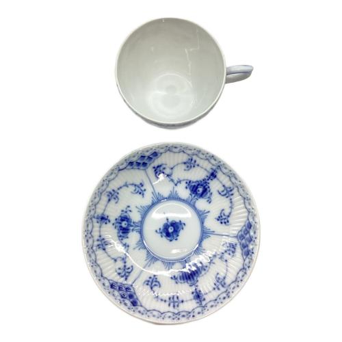 ROYAL COPENHAGEN (ロイヤル・コペンハーゲン) コーヒーカップ&ソーサー ブルーフルーテッド・ハーフレース