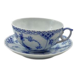 ROYAL COPENHAGEN (ロイヤル・コペンハーゲン) ティーカップ&ソーサー ブルーフルーテッド・ハーフレース